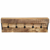 Wieszak na płaszcze Brązowy 73 x 19 x 23 cm Lite drewno mango