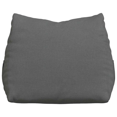 Poduszka na plecy Ciemnoszary 60 x 20 x 50 cm tkanina