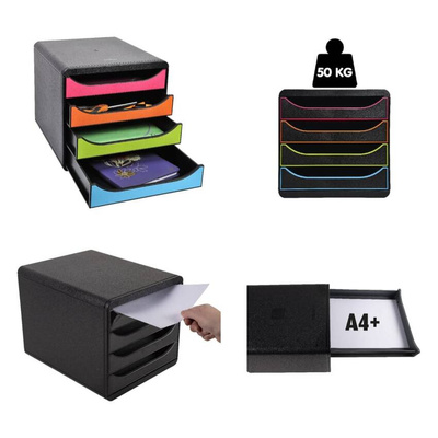 Exacompta Organizer z 4 szufladkami na biurko Aquarel