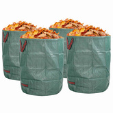 Torby na odpady do ogrodu 4 pcs Zielony 66 x 66 x 83,5 cm
