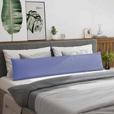 Poduszki na sofę 2 pcs Niebieski dżins 200 x 40 cm tkanina