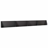 Mur oporowy 4 szt. 100 x 12 x 50 cm Stal Czarny