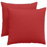 Poduszki na sofę 2 pcs Czerwony 50 x 50 cm tkanina
