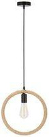 Kolo lampa wisząca czarny+beżowy 1x40W E27