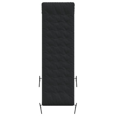 vidaXL Poduszka na leżak, czarna, 160x50x10 cm, sztuczny zamsz