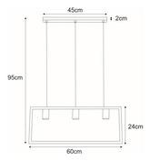 Lampa wisząca K-4035 z serii LAVAYA