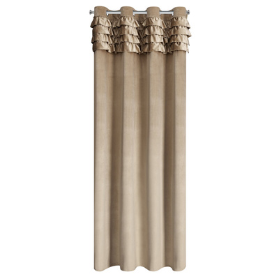 Zasłona Erin ciemnobeżowa 140x250