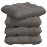 Poduszki na siedziska 4 pcs Jasnoszary 45 x 45 cm