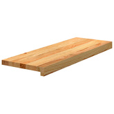 Stopnie schodowe, 2 szt. brązowe 70x30x2cm lite drewno dębowe
