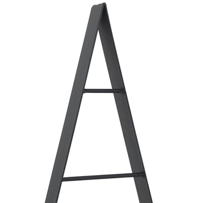 Metalowa choinka świąteczna z podstawą Czarny 125,5 cm Stal