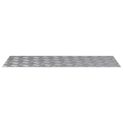 Stopień Prostokątny 4 pcs Srebrny 100 x 40 cm Aluminium