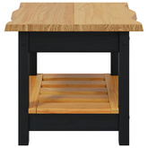 Stolik boczny EKAI Czarny 50 x 50 x 45,5 cm Lite drewno sosnowe