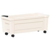 Donica Calypso z kółkami Biały 79 x 35 x 33 cm PP