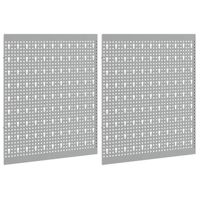 Panel Narzędziowy 2 szt. Szary 100 x 1 x 60 cm Stal