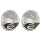 Pokrywy wentylacyjne 2 pcs Srebrny 100 mm Stal nierdzewna