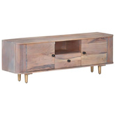 vidaXL Szafka pod TV, 118x30x40 cm, lite drewno akacjowe