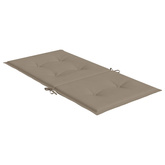 vidaXL Poduszki na krzesła ogrodowe, 6 szt., taupe, 100x50x3 cm