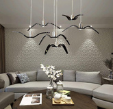 LAMPA WISZĄCA MEWA BIAŁA 38cm AD193