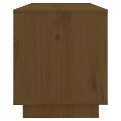 vidaXL Szafka pod TV, miodowy brąz, 74x34x40 cm, lite drewno sosnowe
