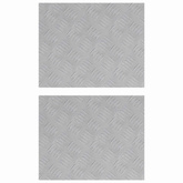 Stopień Prostokątny 2 pcs Srebrny 50 x 40 cm Aluminium