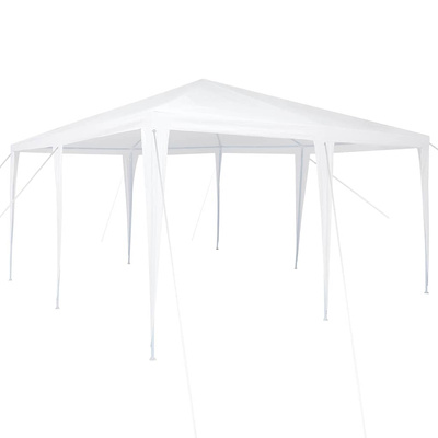 Namiot Imprezowy Biały 400 x 400 x 266 cm Polietylen i Stal