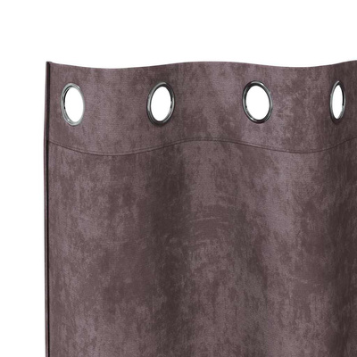 Zasłony z weluru z zasłonami 2 pcs Brązowy 225 x 140 cm Aksamit