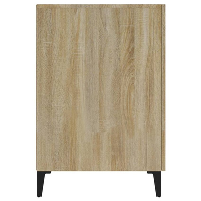vidaXL Biurko, dąb sonoma, 140x50x75 cm, materiał drewnopochodny wariant 5