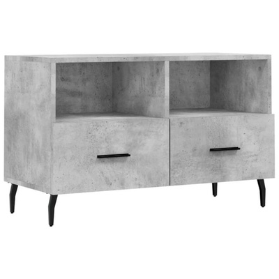 Szafka pod TV, szarość betonu, 80x36x50 cm vidaXL