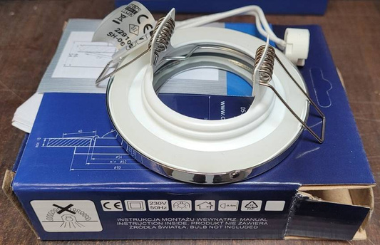 Oprawa hermetyczna chrom łazienkowa IP65 SH-06 8cm