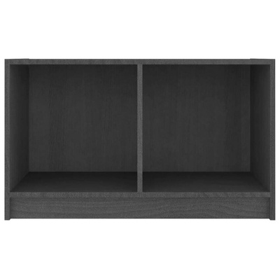 vidaXL Szafka pod TV, szara, 70x33x42 cm, drewno sosnowe