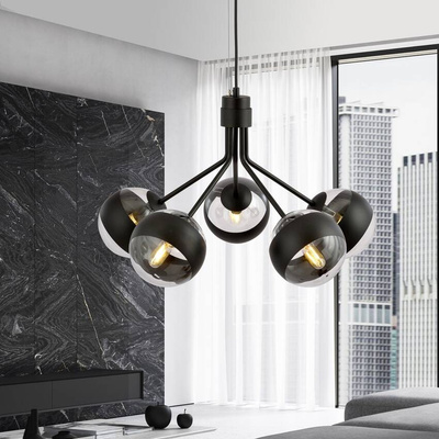 Lampa wisząca NOVA 5 BLACK/STRIPE
