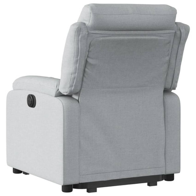 vidaXL Podnoszony fotel masujący, elektryczny, rozkładany, jasnoszary model standard