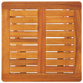 vidaXL Leżaki z poduszkami i stolikiem, 2 szt., lite drewno akacjowe