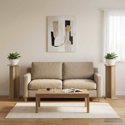 Stojak na rośliny 2 pcs Dąb Sonoma 25 x 25,5 x 80,5 cm