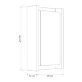 Ogrodowa oprawa elewacyjna kinkiet ATEA BLACK E27 czarny IP44 EDO777364 EDO Solutions