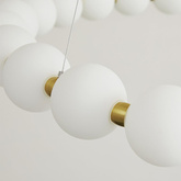 Lampa wisząca Abigali Pontti Big2 56W złoty/mleczne kule