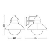 Kinkiet ogrodowy DAMASCUS E27 brązowy IP44 1748086PN Philips