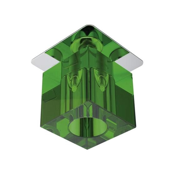 Oprawa stropowa chrom kryształ zielony G4 20W SK-18 Candellux 2280236