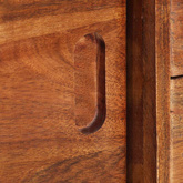 vidaXL Szafka pod TV, 118x30x55 cm, lite drewno akacjowe