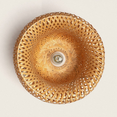 Plafon Boho z Bambusa ?30cm Abruzzo Mia E27
