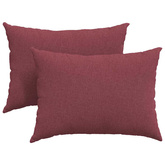 Poduszki na sofę 2 pcs Czerwone wino 70 x 50 cm tkanina