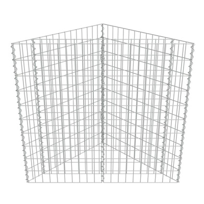 vidaXL Podwyższona donica gabionowa, galwanizowana stal, 75x75x100 cm