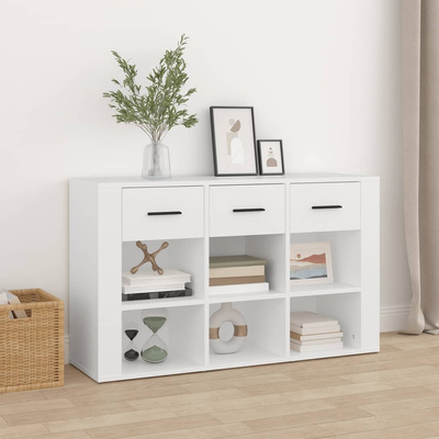 vidaXL Komoda, biała, 100x30x59,5 cm, materiał drewnopochodny