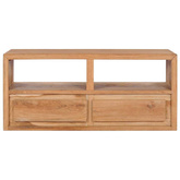 vidaXL Szafka pod TV, 90x30x40 cm, lite drewno tekowe
