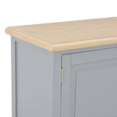 vidaXL Szafka pod TV, szara, 120 x 30 x 40 cm, drewniana