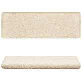 Maty na schody 10 szt. 65x21x4 cm Białe prostokątne krawędzie