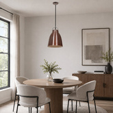 Lampa sufitowa wisząca 1X60W E27 miedziany PENSILVANIA 31-39347