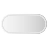 vidaXL Lustro łazienkowe z LED, 80x35 cm, owalne