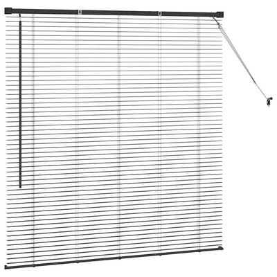 Żaluzje weneckie Czarny 130 x 135 cm Aluminium