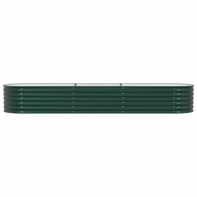 Podniesiony grządka Zielony 320 x 80 x 44 cm Stal